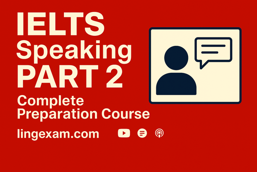 Struggling to speak confidently for two full minutes in IELTS Speaking Part 2? You're not alone. Mastering IELTS Speaking Part 2 – The Long Turn is your complete guide to turning cue cards into compelling, fluent responses. This course walks you through everything—from understanding the format and what examiners expect, to building topic-specific vocabulary and structuring your ideas using powerful frameworks like PPF (Past-Present-Future). You'll learn how to think fast during the 1-minute prep time, reduce hesitation, use idiomatic language naturally, and deliver high-scoring answers with clarity and confidence. With expert strategies, model answers, pronunciation drills, and full mock test simulations, this course gives you the tools and practice you need to achieve Band 7 or higher in the speaking test.