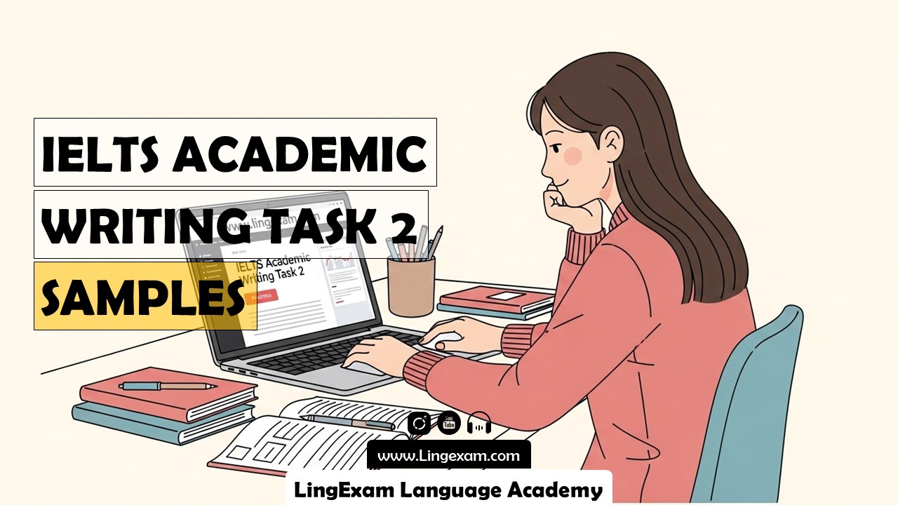 Learn how to score Band 7–9 in IELTS Writing Task 2 Problem/Solution essays with this comprehensive tutorial. Includes a detailed step-by-step strategy, a full band-level model answer, 40 key vocabulary words & phrases with definitions and examples, and two interactive multiple-choice exercises for instant feedback. Perfect for IELTS Academic candidates aiming to improve Task Response, Coherence & Cohesion, Lexical Resource, and Grammar Range & Accuracy. - Master IELTS Writing Task 2: Problem/Solution Essays with Step-by-Step Guide, Model Answer, Vocabulary & Interactive Exercises - LingExam Language Academy - Lingexam.com