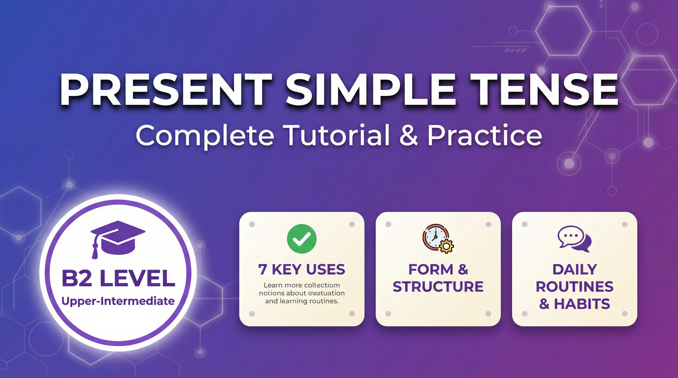 🎓 Master the Present Simple Tense: Your Complete B2 Guide is Here! 🎓 Are you struggling with when to use the present simple tense? Do you forget to add -s with he, she, and it? Are you preparing for B2 level exams and need to perfect your grammar? We've got you covered! 📚 Our brand new comprehensive tutorial on the Present Simple Tense is now live, and it's everything you need to move from confusion to confidence! - LingExam Language Academy - LingExam.com